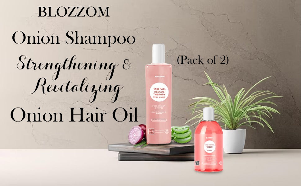 Onion Strength Shampoo & Onion Hair Oil Combo